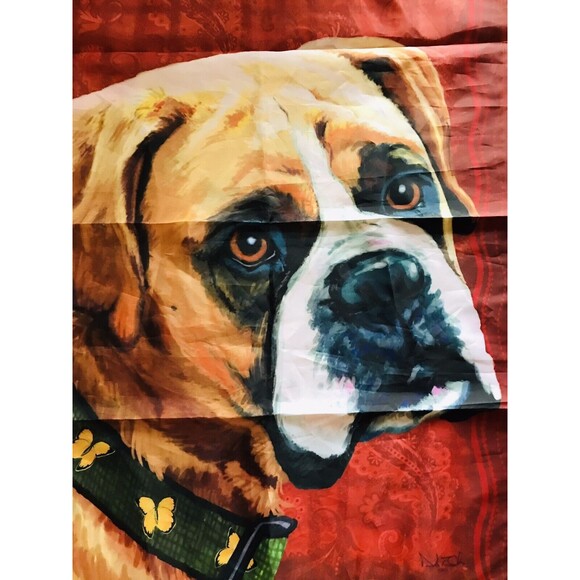 Boxer Dog Yard Flag 42x29 Inches Boxer Puppy Dog Porch Banner Decor Colorful! - Picture 2 of 5